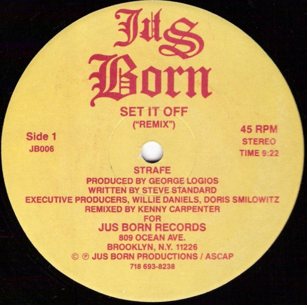 Strafe : Set It Off (Remix) (12", Yel)