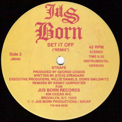 Strafe : Set It Off (Remix) (12", Yel)