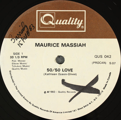 Maurice Massiah : 50/50 Love (12")