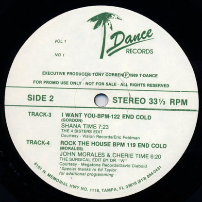 Various : T-Dance Records Vol 1 No 1 (12", Comp, Promo)