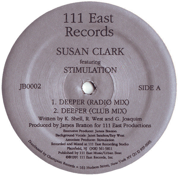 Susan Clark Featuring Stimulation : Deeper (12")