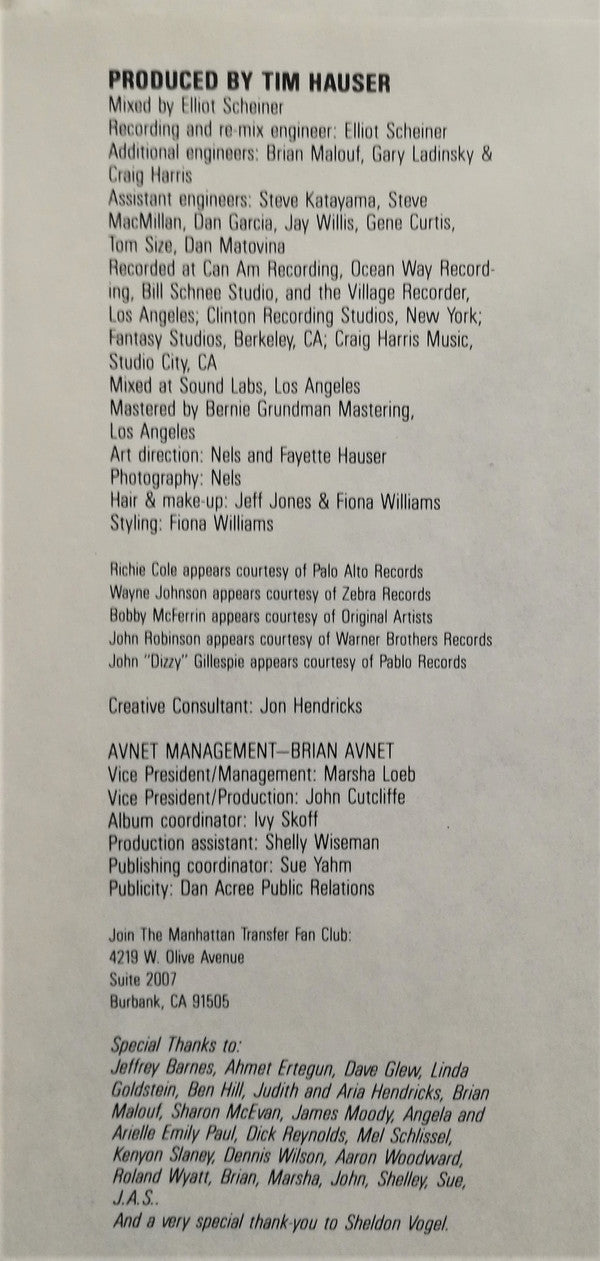 The Manhattan Transfer : Vocalese (LP, Album, SP )