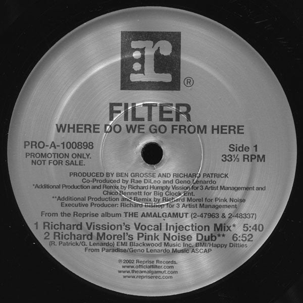 Filter (2) : Where Do We Go From Here (2x12", Promo, Sil)