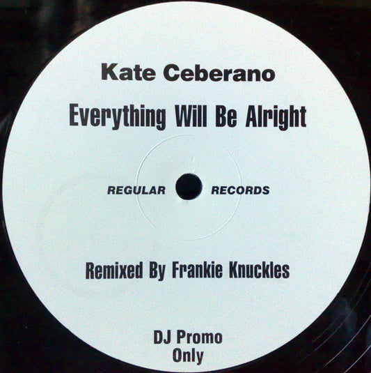Kate Ceberano : Everything Will Be Alright (12", Promo)