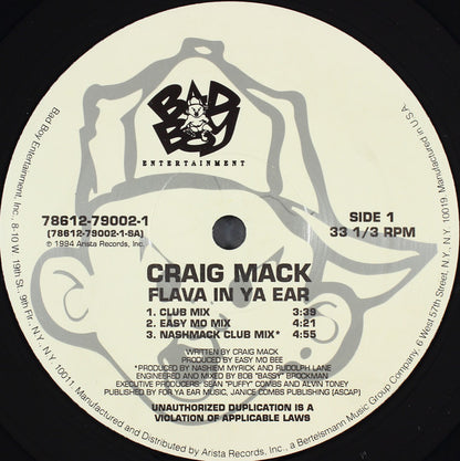 Craig Mack : Flava In Ya Ear (12", Single)