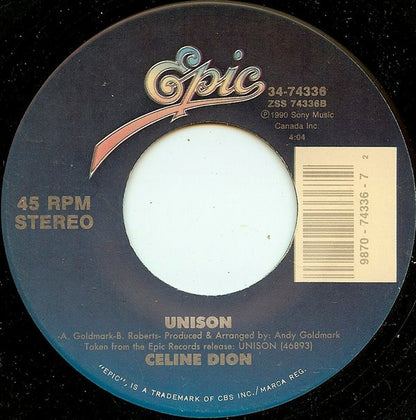 Céline Dion : Nothing Broken But My Heart (7")