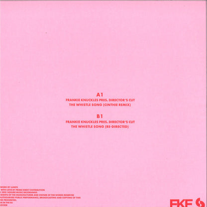 Frankie Knuckles Pres. Director's Cut (3) : The Whistle Song (Cinthie Remix) (12")