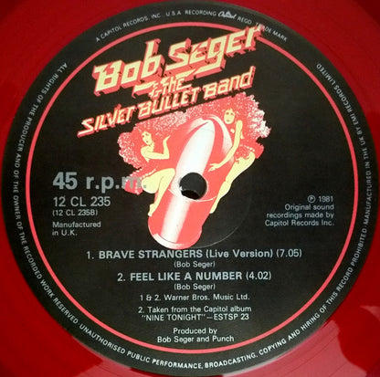 Bob Seger & The Silver Bullet Band* : We've Got Tonight / Feel Like A Number / Brave Strangers (12", Ltd, Red)