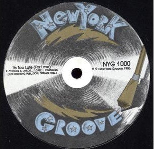 Stardom Groove Featuring Tonya Wynne : It's Too Late (For Love) (12")