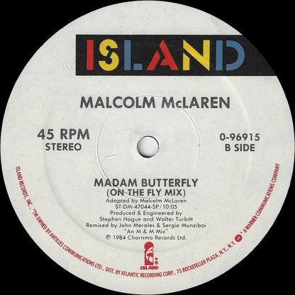 Malcolm McLaren : Madam Butterfly (12", Single, Spe)
