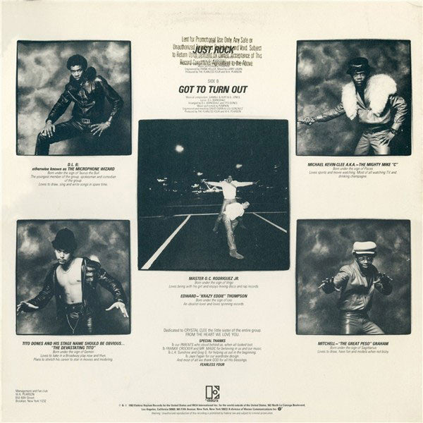 The Fearless Four : Just Rock (12", Promo)