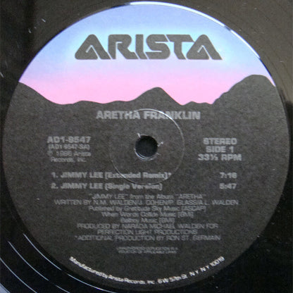 Aretha* : Jimmy Lee / Aretha Megamix (12")