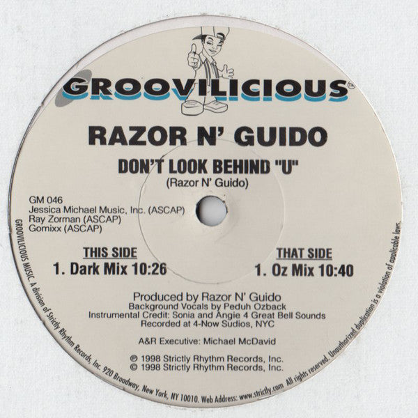 Razor N' Guido : Don't Look Behind "U" (12")