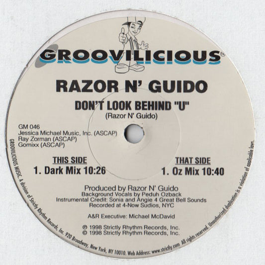 Razor N' Guido : Don't Look Behind "U" (12")