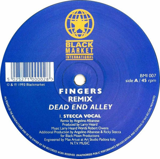 Mr. Fingers : Dead End Alley (Remixes) (12")