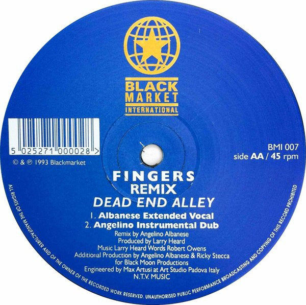 Mr. Fingers : Dead End Alley (Remixes) (12")