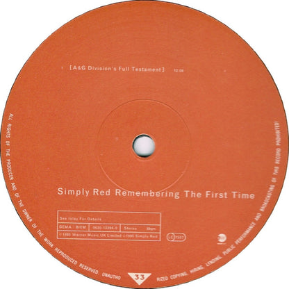 Simply Red : Remembering The First Time (The Remixes) (12")