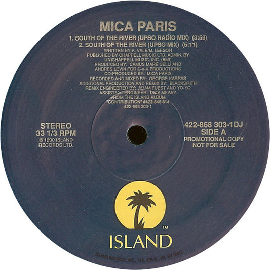 Mica Paris : South Of The River (12", Promo)