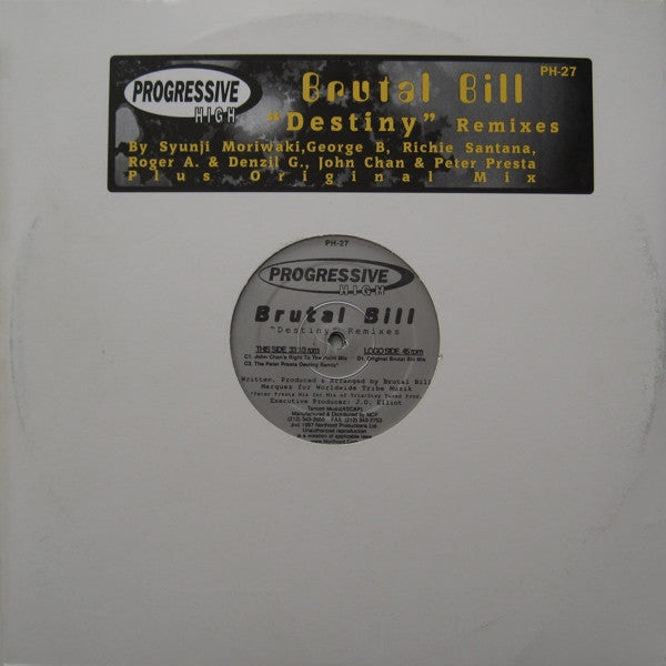Brutal Bill : Destiny (Remixes) (2x12")