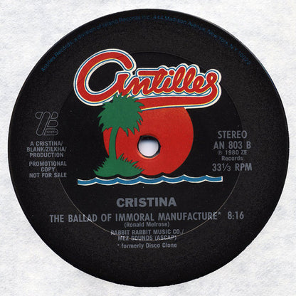 Cristina : Drive My Car (12", Promo)