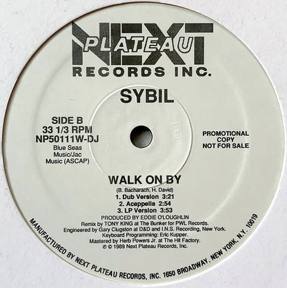 Sybil : Walk On By (12", Promo)