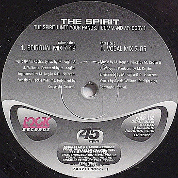 The Spirit (2) : The Spirit (Into Your Hands, I Command My Body) (12")