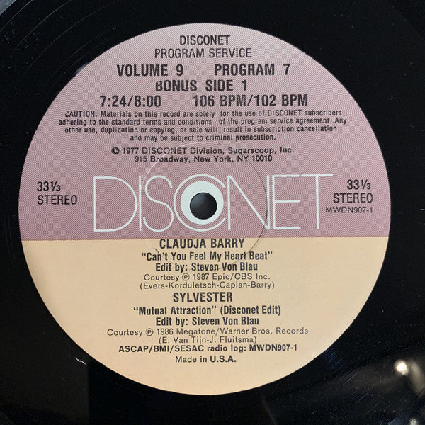 Various : Volume 9 Program 7 (2x12")