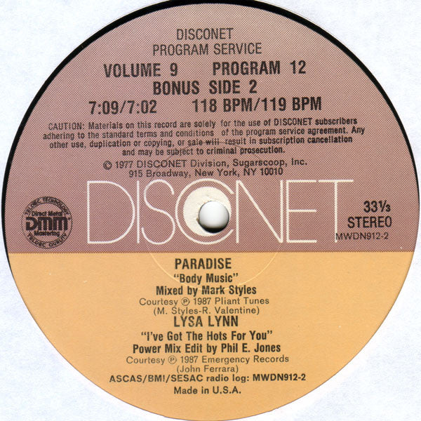 Various : Volume 9 Program 12 (2x12")