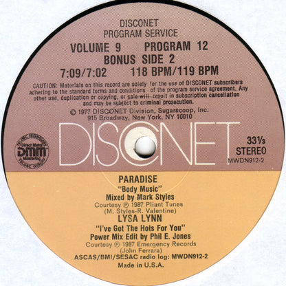 Various : Volume 9 Program 12 (2x12")