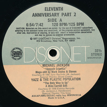 Various : Eleventh Anniversary Program Part 2 (2x12", P/Mixed)
