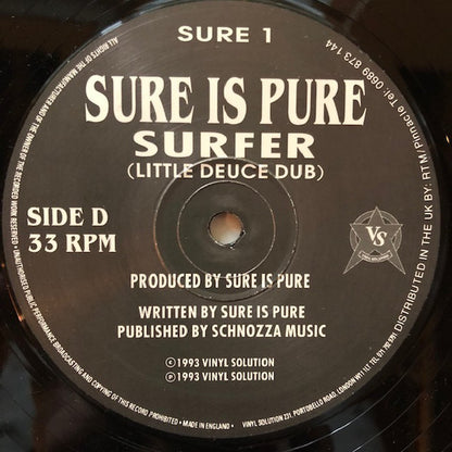 Sure Is Pure : One Drop Of Rain (2x12", Promo)