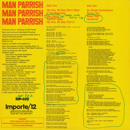 Man Parrish : Man Made (12", Ltd)