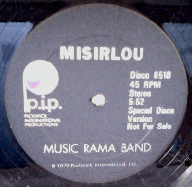 Music Rama Band : Misirlou (12", Promo)