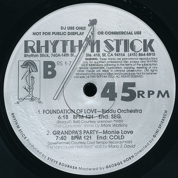 Various : Rhythm Stick 1-7 (2x12", Comp, Promo)