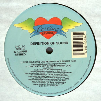 Definition Of Sound : Wear Your Love Like Heaven (12", Maxi)