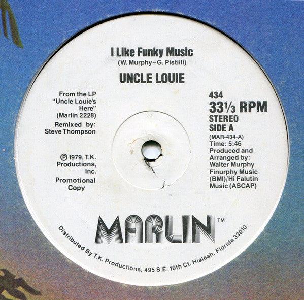 Uncle Louie : I Like Funky Music / Everybody's Got One (12", Promo)