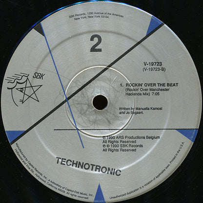 Technotronic : Techno Medley / Rockin' Over The Beat (12")