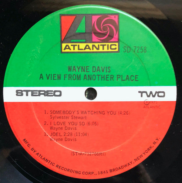 Wayne Davis (2) : A View From Another Place (LP, RI)
