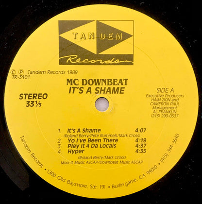 MC Downbeat : It's A Shame (LP, Album)