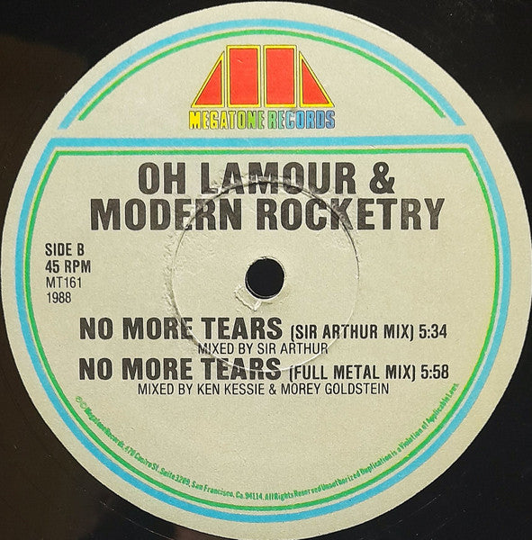 Oh Lamour* & Modern Rocketry : No More Tears (12")