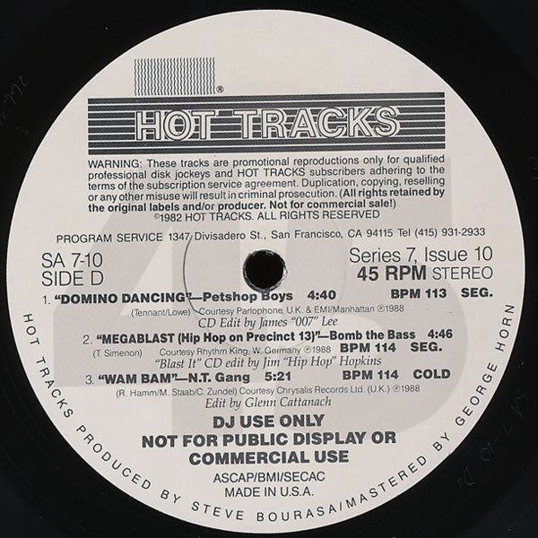 Various : Hot Tracks Series 7, Issue 10 (2x12", Comp, Promo)