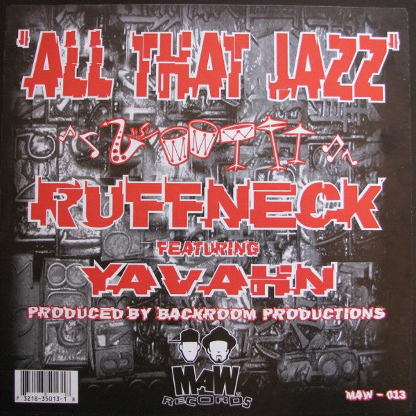 Ruffneck Featuring Yavahn : All That Jazz (12")