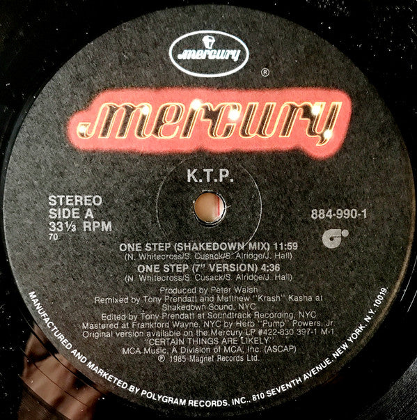 K T P* : One Step (12", Single)
