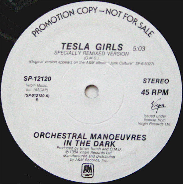 O.M.D.* : Tesla Girls (12", Promo)