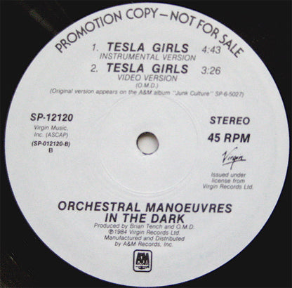 O.M.D.* : Tesla Girls (12", Promo)