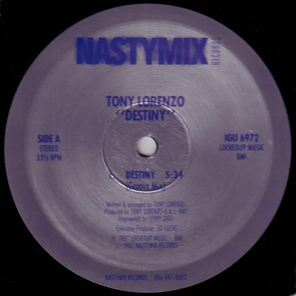 Tony Lorenzo : Destiny (12")