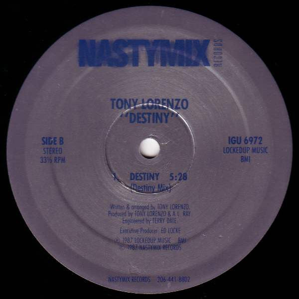 Tony Lorenzo : Destiny (12")