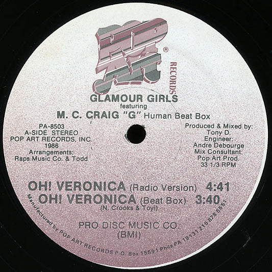 Glamour Girls Featuring Craig G : Oh! Veronica (12")