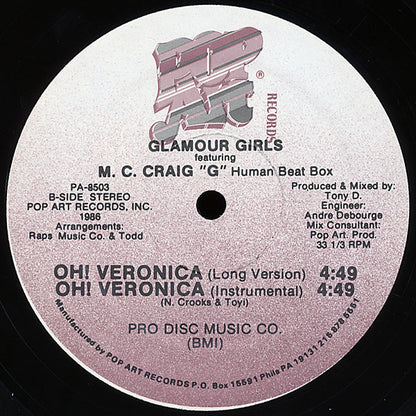 Glamour Girls Featuring Craig G : Oh! Veronica (12")