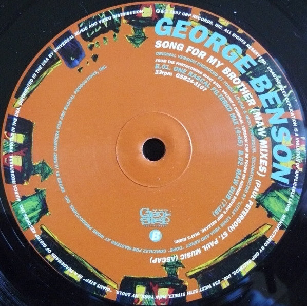 George Benson : Song For My Brother (MAW Mixes) (2x12")